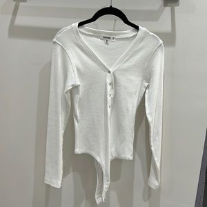 Misguided Longsleeve Henley Bodysuit